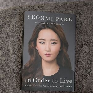 Yeonmi Park "In Order to Live" Hardcover - Black Cover